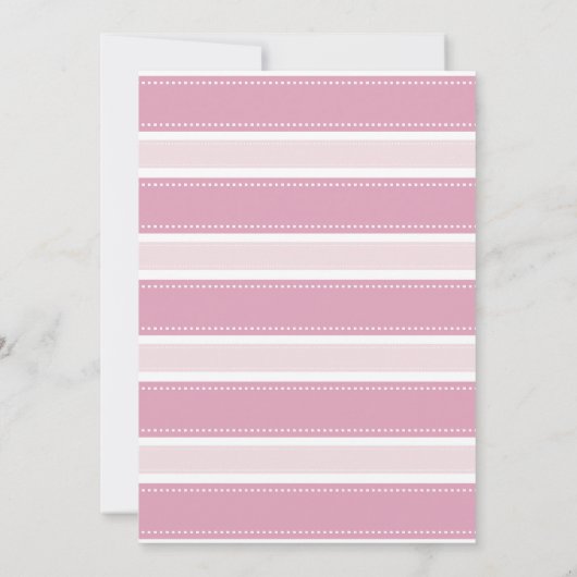 Roze limonade 1e verjaardag Uitnodiging (Achterkant)