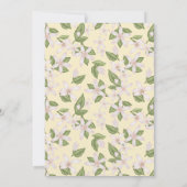 Roze limonade 1e verjaardag uitnodiging (Achterkant)