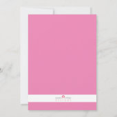 Roze limonade 2e verjaardag van de uitnodiging tot (Achterkant)