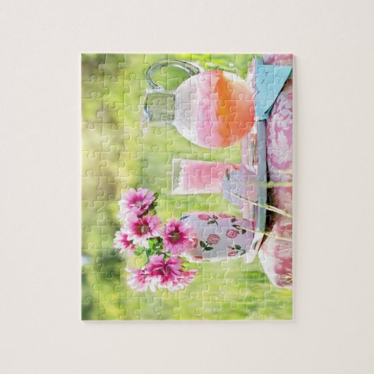 Roze limonade afbeelding legpuzzel (Verticaal)