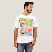 Roze limonade afbeelding t-shirt (Voorkant volledig)