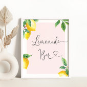 Roze limonade balk poster