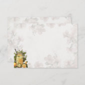 Roze limonade basis lege receptkaart informatiekaartje (Voorkant / Achterkant)