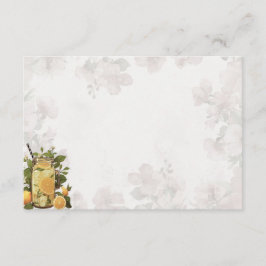 Roze limonade basis lege receptkaart informatiekaartje