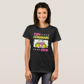 Roze Limonade Bemanning Citroensap Baas 11 T-shirt (Voorkant volledig)