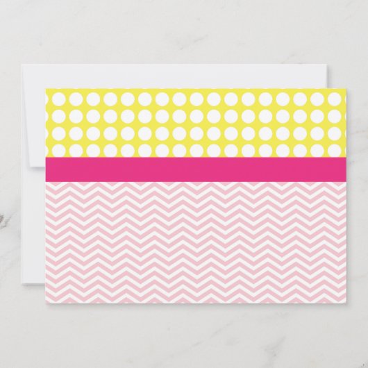 Roze limonade Birthday Invitation, limonaid Kaart (Achterkant)