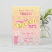 Roze limonade Birthday Kaart (Staand voorkant)