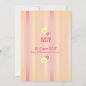 Roze limonade Birthday Kaart (Achterkant)