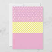 Roze limonade Birthday Party Cupcake Jar Invite Kaart (Achterkant)