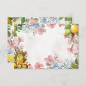 Roze limonade Blank Recept Kaart (Voorkant / Achterkant)