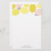 Roze limonade briefpapier (Voorkant / Achterkant)