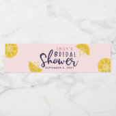 Roze limonade citroen Vrijgezellenfeest Waterfles Etiket (Enkel label)