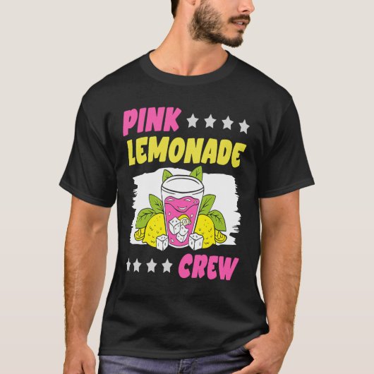 Roze limonade Crew Lemon Juice Boss 13 T-shirt (Voorkant)