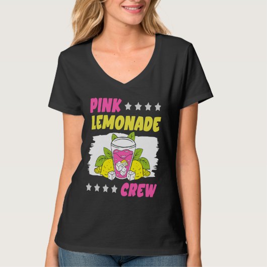 Roze limonade Crew Lemon Juice Boss 13 T-shirt (Voorkant)