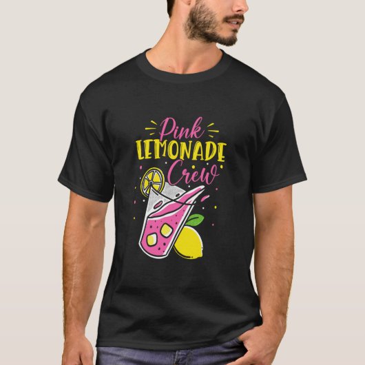 Roze limonade Crew Lemon Juice Boss 5 T-shirt (Voorkant)