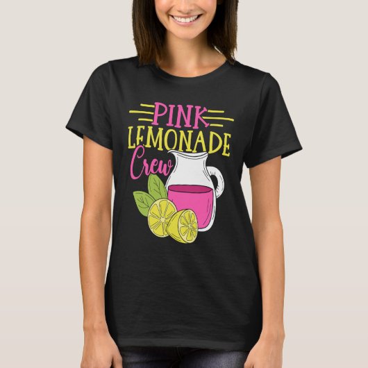Roze limonade Crew Lemon Juice Boss 8 T-shirt (Voorkant)