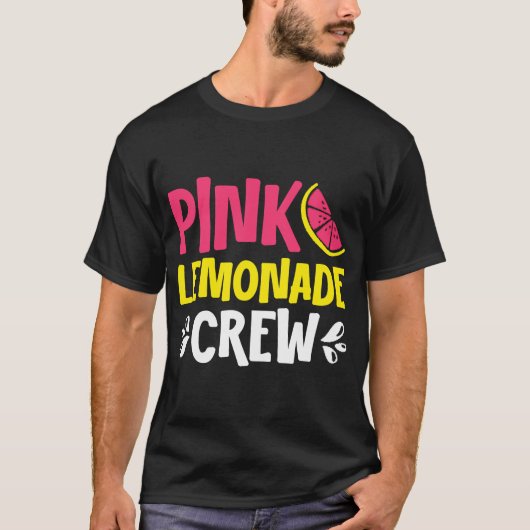 Roze limonade Crew Lemon Juice Boss T-shirt (Voorkant)
