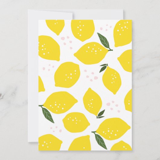 Roze limonade eerste uitnodiging op zaterdag (Achterkant)