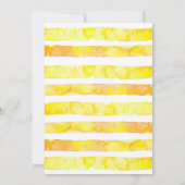 Roze limonade en boog Main Squeeze Baby shower Kaart (Achterkant)