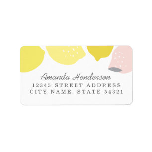 Roze limonade etiket