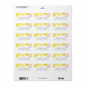Roze limonade etiket (Full Sheet)