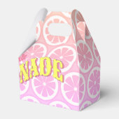 Roze limonade feest bedankdoosjes (Voorkant Zijde)