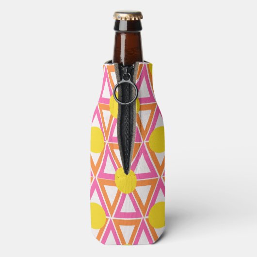 Roze limonade flesjeskoeler (Fles Achterkant)