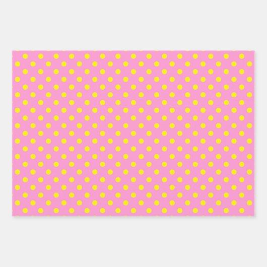 Roze limonade geel inpakpapier vel (Voorkant 2)