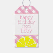 Roze limonade gepersonaliseerde cadeau Labels Cadeaulabel (Voorkant)