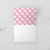 Roze limonade gepersonaliseerde gevouwen notitieka bedankkaart (Binnen)