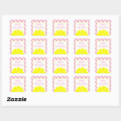 Roze limonade gepersonaliseerde Stickers (Vel)