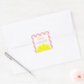 Roze limonade gepersonaliseerde Stickers (Envelop)
