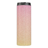 Roze limonade Glitter Ombre Thermosbeker (Achterkant)