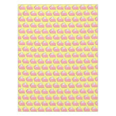 Roze limonade Icebox Lemon Pie Slice Picnic Tafelkleed (Voorkant)