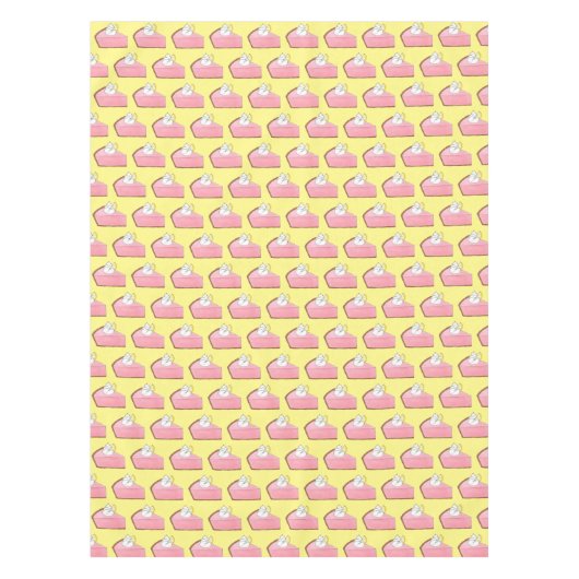 Roze limonade Icebox Lemon Pie Slice Picnic Tafelkleed (Voorkant)