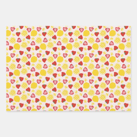 Roze limonade in papierbladen inpakpapier vel (Voorkant)