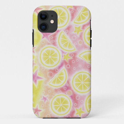 Roze limonade iPhone hoesje (Achterkant)