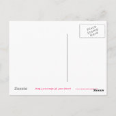Roze limonade 'Jouw tekst' briefkaart (Achterkant)