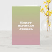 Roze limonade kaart (Gele Bloem)