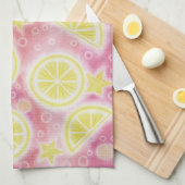 Roze limonade keukenhanddoek (Quarter Fold)