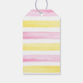 Roze limonade Lemon Birthday Cadeaulabel (Achterkant)