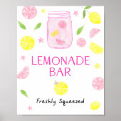 Roze limonade Lemon Birthday Poster (Voorkant)