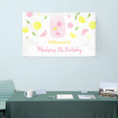 Roze limonade Lemon Birthday Spandoek (Beurs)