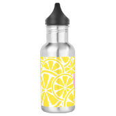 Roze limonade Lemon Slices Monogram Water Fles (Links)