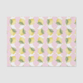 Roze limonade Lemon Verjaardagsfeest Tissue Paper Tissuepapier (Voorkant)