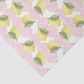Roze limonade Lemon Verjaardagsfeest Tissue Paper Tissuepapier (Detail)
