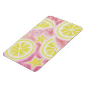 Roze limonade 'lemons' premium magnet magneet (Linkerzijde)