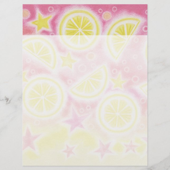 Roze limonade letterhead header (Voorkant)