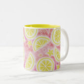 Roze limonade mok met twee tonijnen (Voorkant rechts)