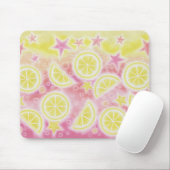 Roze limonade mousepad muismat (Met muis)